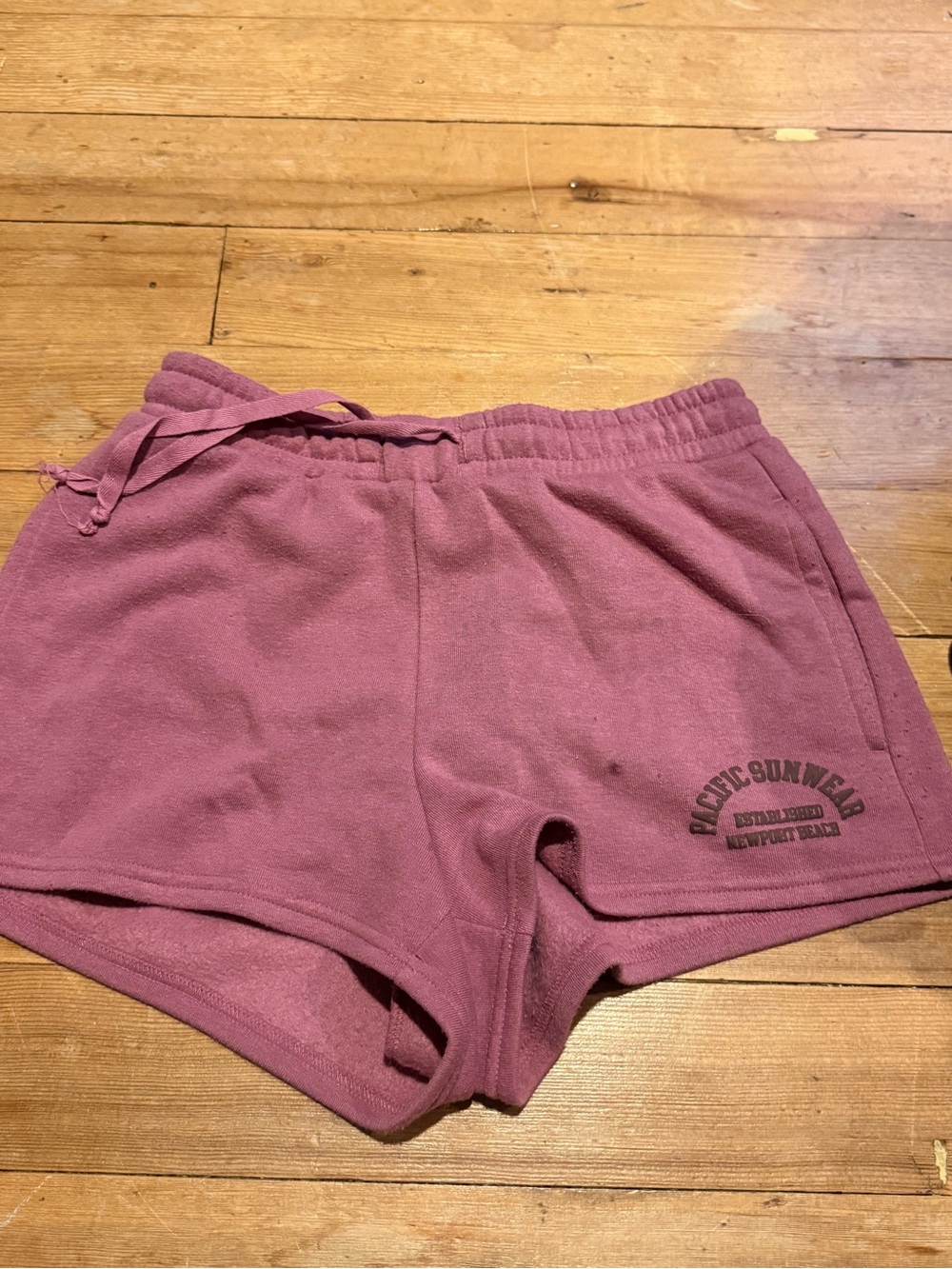 PacSun Mauve Terry Drawstring Athletic Shorts